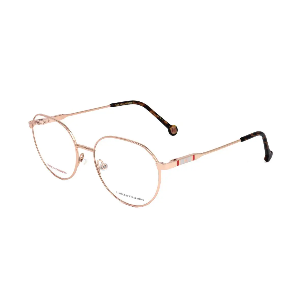 Carolina Herrera Women`s 54mm Gold Copper Opticals HER0121-DDB-54 - Frame: Gold, Lens: No Color, Other Frame: Gold Copper
