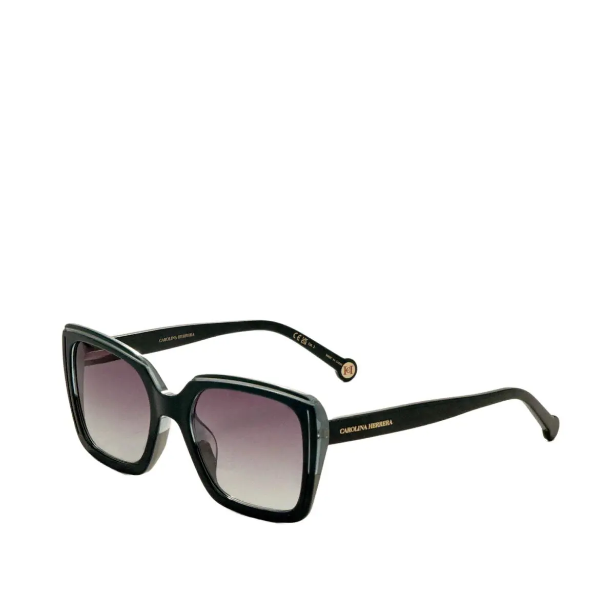 Carolina Herrera Women`s 53 mm Green Glitter Sunglasses HER0143GS-0VQY-IB