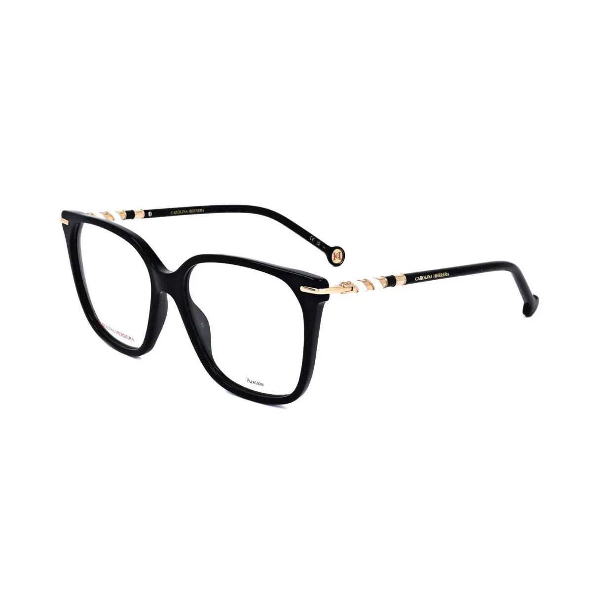 Carolina Herrera Women`s 54mm Black Opticals HER0094-807-54 - Frame: Black, Lens: No Color, Other Frame: Black
