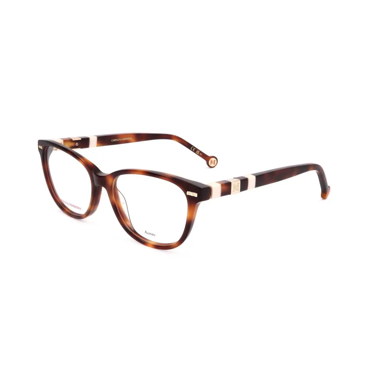 Carolina Herrera Women`s 53mm Havana Ivory Opticals CH0048-C1H-53 - Frame: Brown, Lens: No Color, Other Frame: Havana Ivory