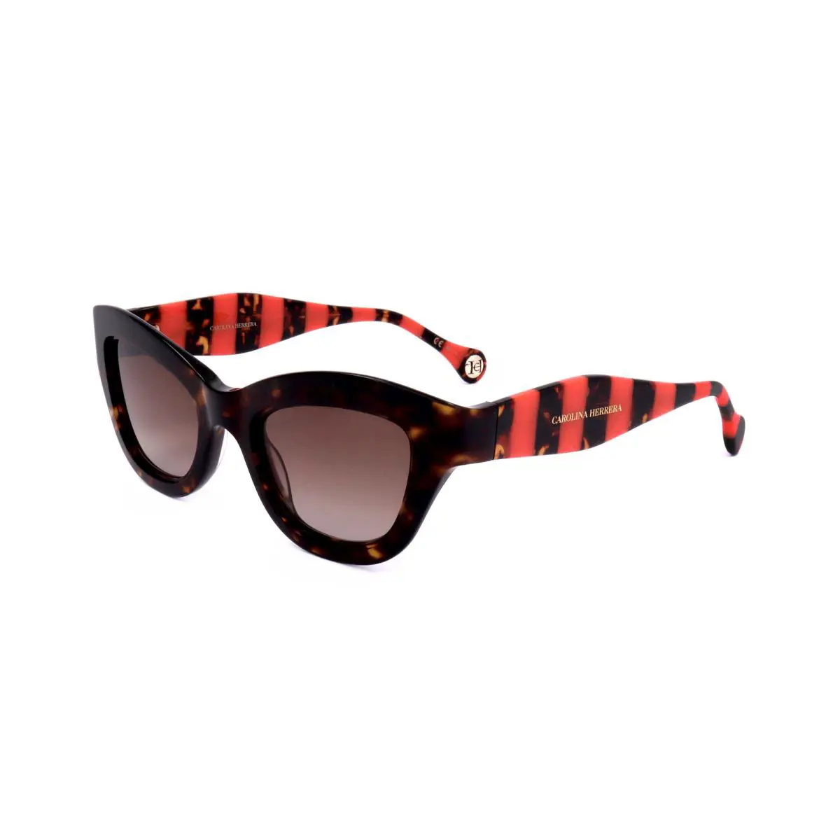 Carolina Herrera Women`s 51mm Red Havana Sunglasses HER0086-S-O63-51 - Frame: Red, Lens: Brown, Other Frame: Red Havana