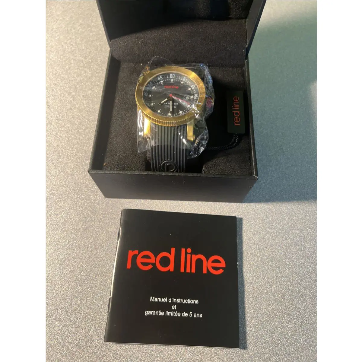 Compressor Watch Mens Gold rl-18000-yg-01 by Red Line
