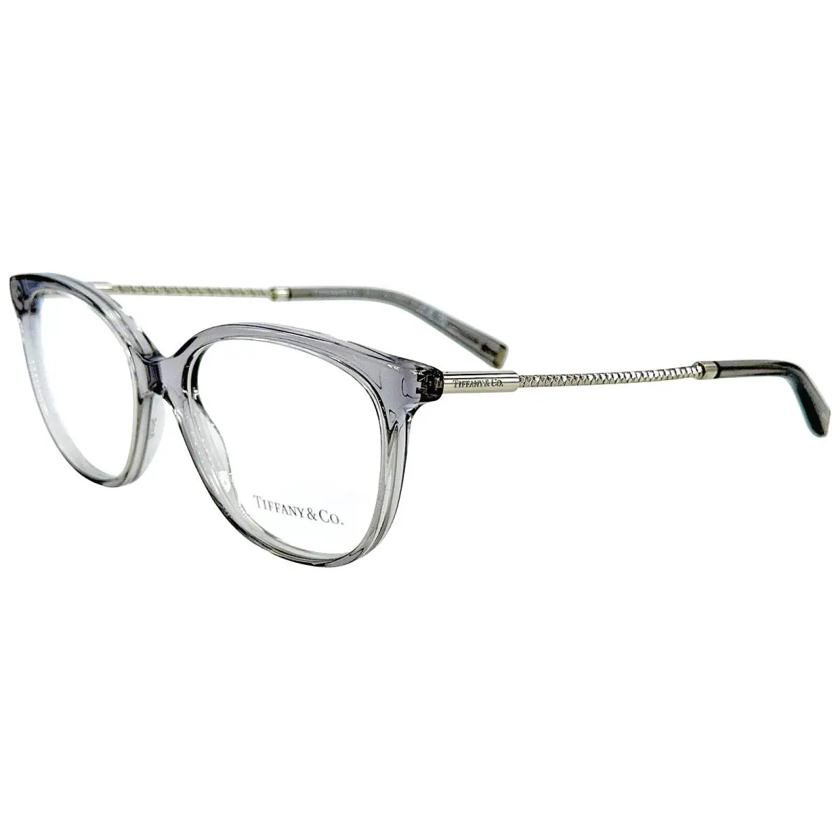 Tiffany Co TF2168 Womens Plastic Eyeglass Frame 8270 Crystal Grey 54-17 Italy