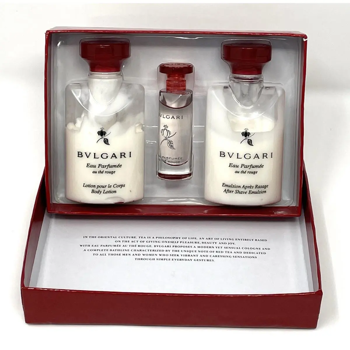 Eau Parfumée au Thé Rouge by Bvlgari Bulgari Travel Size Edc Lotion Emulsion