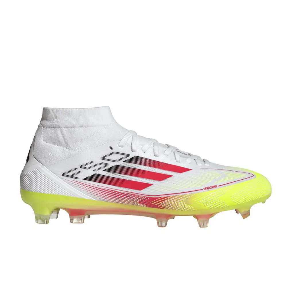 Adidas shoes - adidas F50 Pro Mid Firm Ground Soccer Cleats - IE1462 - White 7