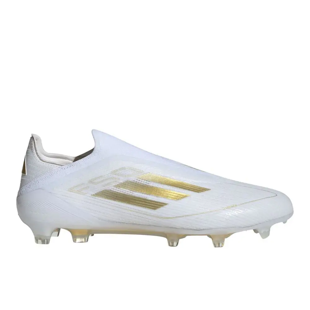 Adidas F50 Elite Laceless Firm Ground Soccer Cleats Mens White Sneakers Athletic