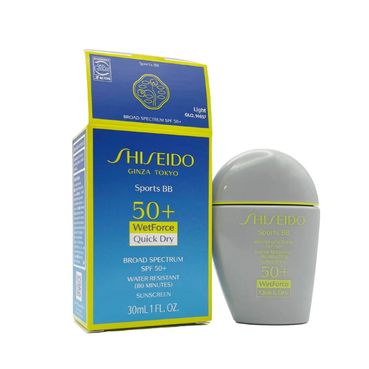 Shiseido Sports BB Wetforce Quick Dry Spf 50+ 1 oz /30ml - Light