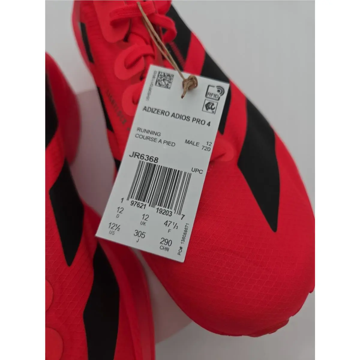 Adidas shoes - adidas adizero Adios - adizero Adios - JR6368 - Red 1