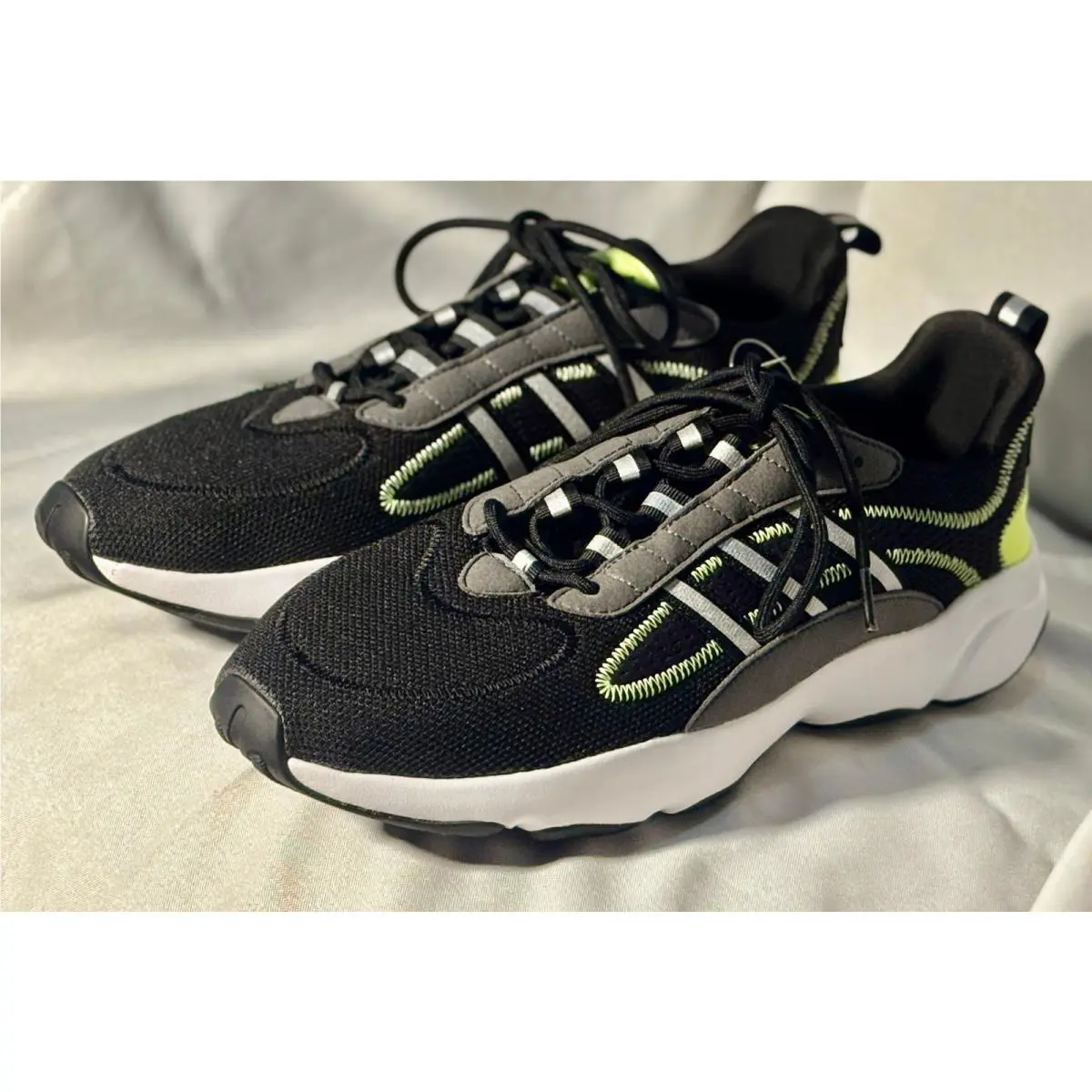 Adidas shoes - adidas Haiwee - Haiwee - FV4597 - Core Black / Silver Metallic / Grey Six / Solar Yellow (Heel) 11