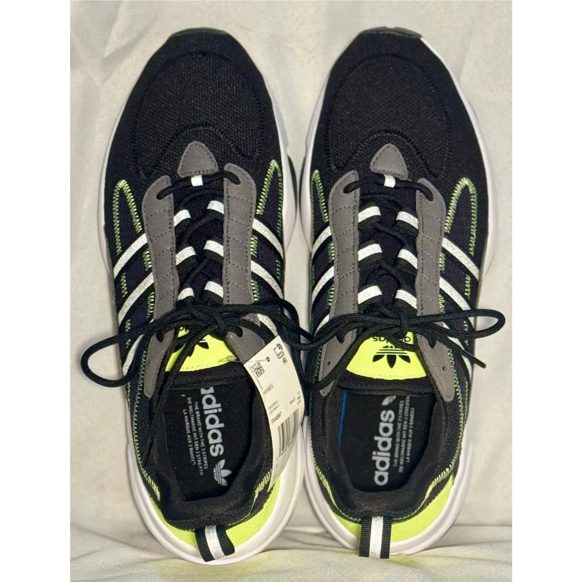 Adidas shoes - adidas Haiwee - Haiwee - FV4597 - Core Black / Silver Metallic / Grey Six / Solar Yellow (Heel) 0