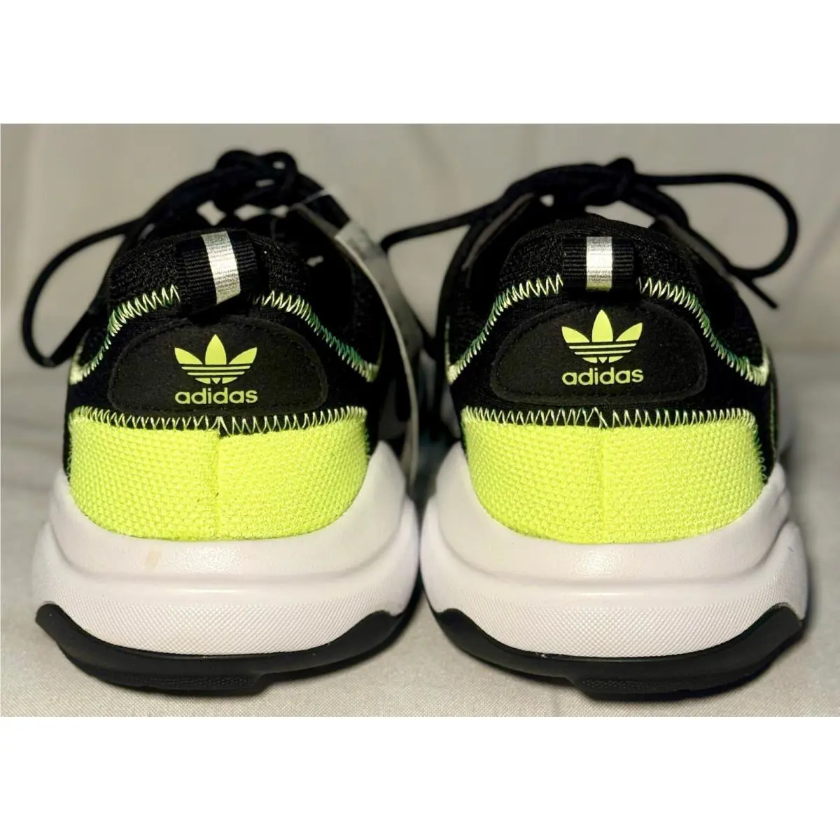 Adidas shoes - adidas Haiwee - Haiwee - FV4597 - Core Black / Silver Metallic / Grey Six / Solar Yellow (Heel) 4