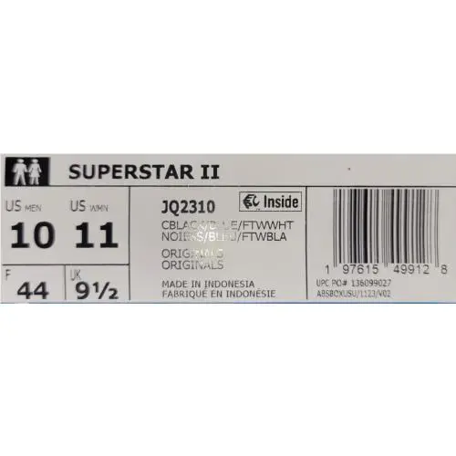 Adidas shoes - Adidas Superstar 2 - Superstar - JQ2310 - Black 5