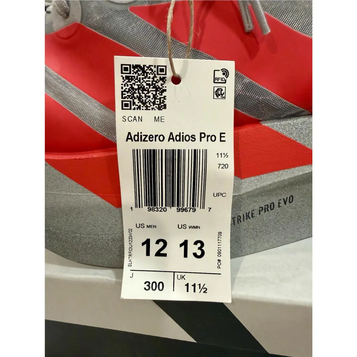 Adidas shoes - Adios Pro Evo 2 - Adios Pro Evo - Silver & Red 6
