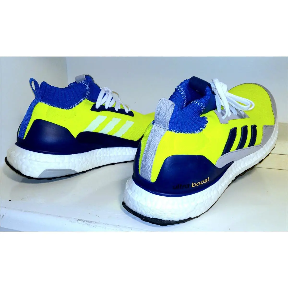 Adidas shoes - adidas Ultraboost Mid - Ultraboost Mid - BD7399 - Neon / White / Blue (UPC: 4059814532616) 12
