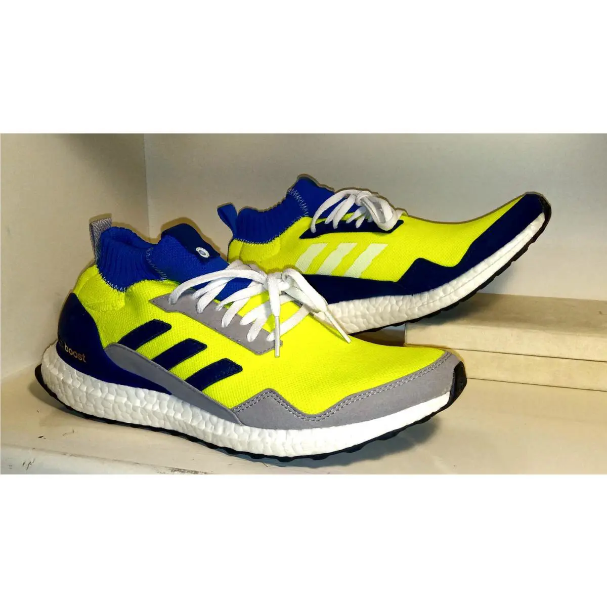 Adidas shoes - adidas Ultraboost Mid - Ultraboost Mid - BD7399 - Neon / White / Blue (UPC: 4059814532616) 4