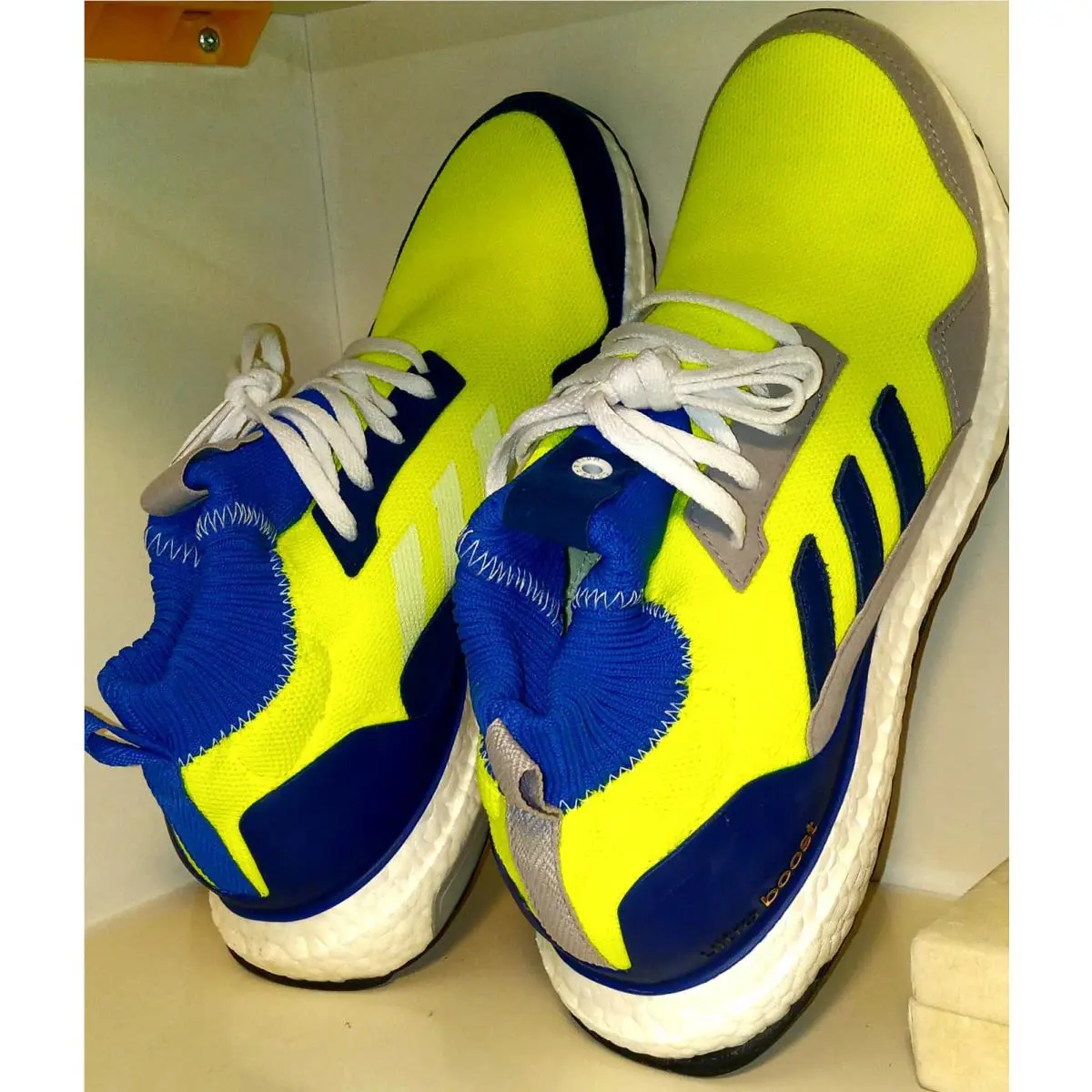 Adidas shoes - adidas Ultraboost Mid - Ultraboost Mid - BD7399 - Neon / White / Blue (UPC: 4059814532616) 9