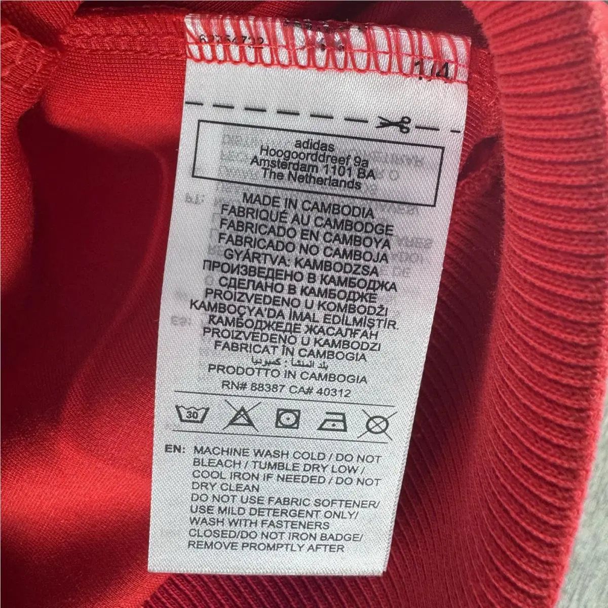 Adidas clothing - Adidas Originals - Originals - JW3945 - Red (UPC: 0197626771923) 1