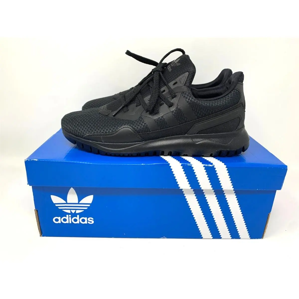 Adidas Originals Flex Youth 6 Athletic Shoe Black Boy/girl Lace Up Sneaker