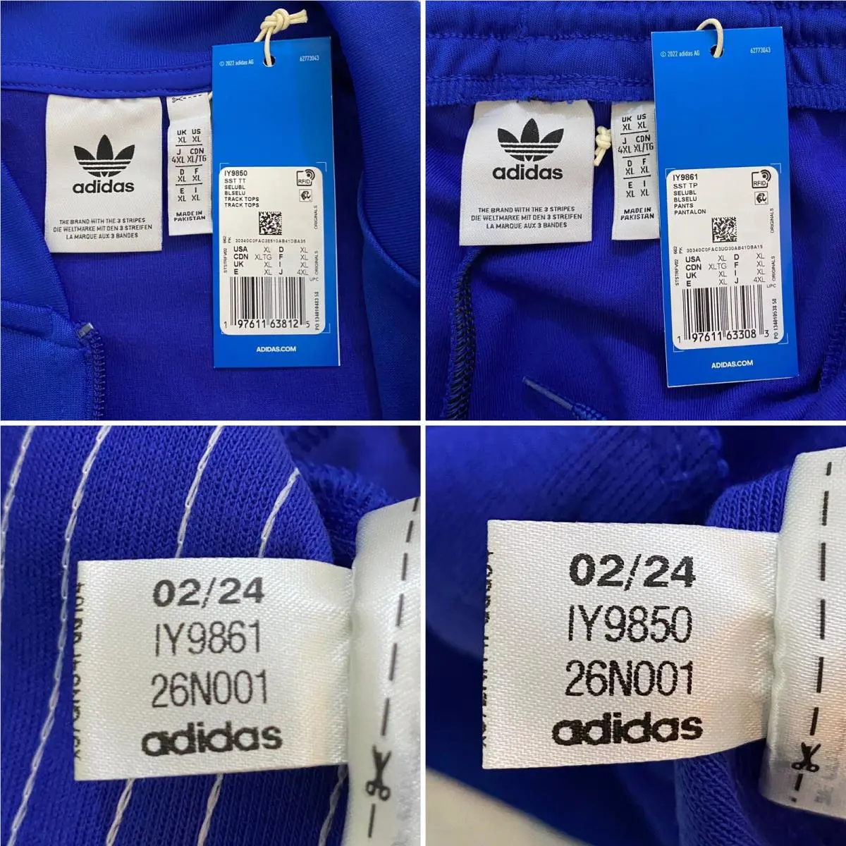 Adidas clothing - Semi Lucid Blue White 3