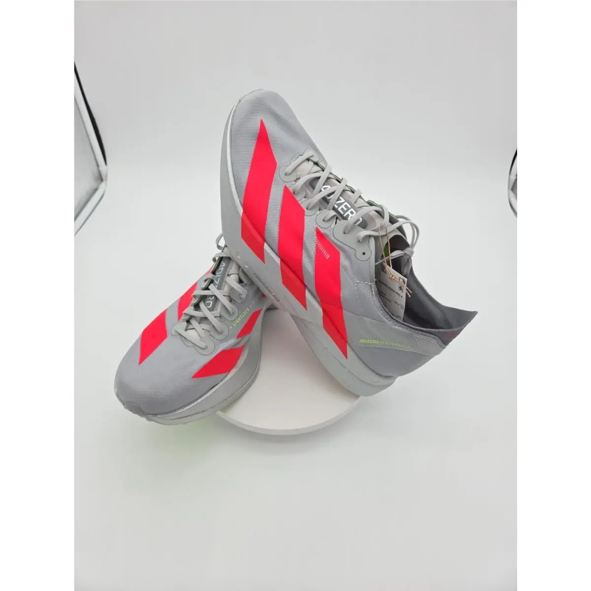 Adidas Adizero Adios Pro 4 Silver Red JR6372 Men`s Size 13 No Box See