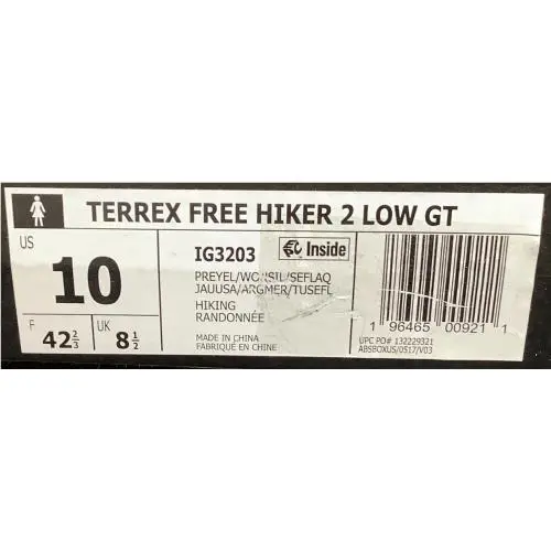 Adidas shoes - adidas TERREX Free Hiker - TERREX Free Hiker - IG3203 - Preloved Yellow/Wonder Silver/Semi Flash Aqua (UPC: 196465009211) 7
