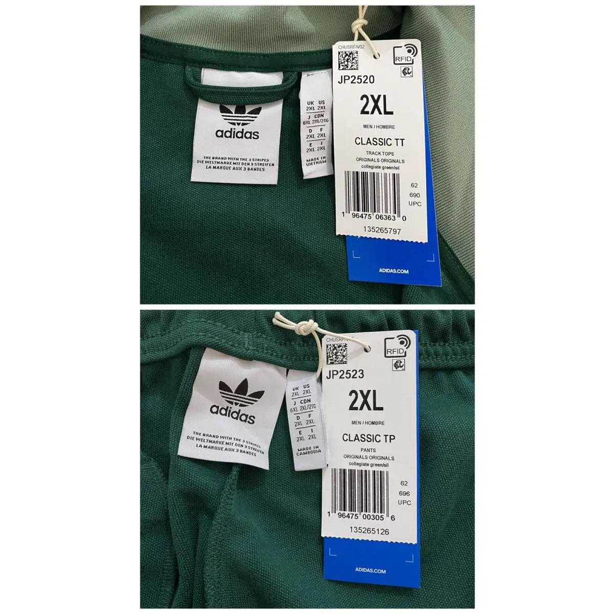 Adidas clothing - Collegiate Green Silver Green 3