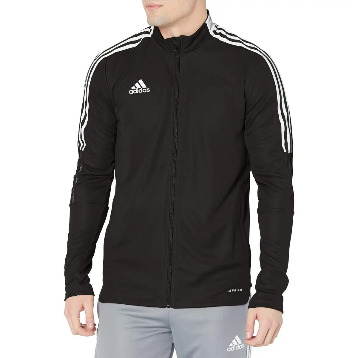 Adidas Men`s Tiro 21 Track Jacket Medium Black