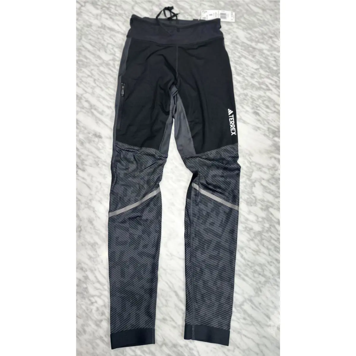Adidas Terrex Men`s Agravic Trail Running Tight Leggings HL1725 Carbon Small