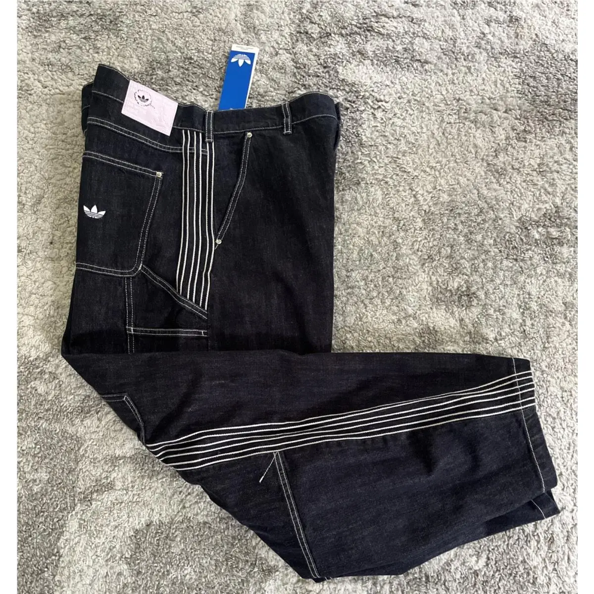 Adidas clothing - adidas Originals Denim Work Pants - KG6450 - Indigo Denim (UPC: 0198325058179) 15