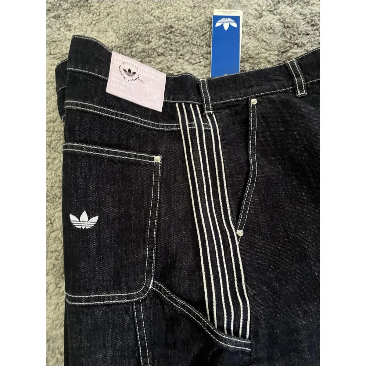 Adidas clothing - adidas Originals Denim Work Pants - KG6450 - Indigo Denim (UPC: 0198325058179) 12