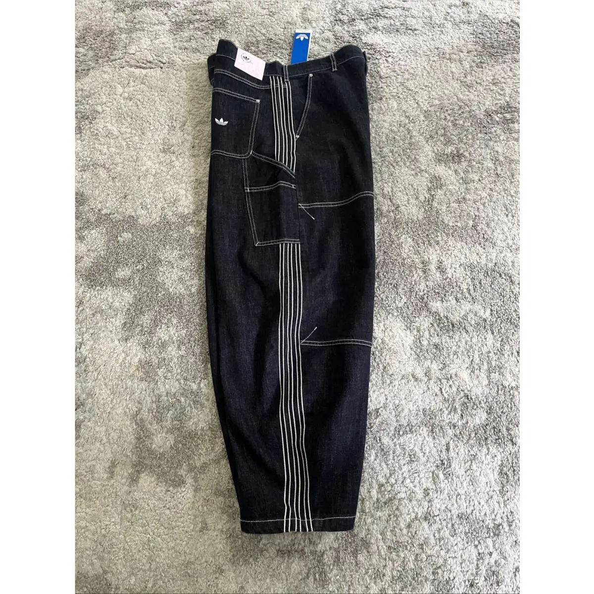 Adidas clothing - adidas Originals Denim Work Pants - KG6450 - Indigo Denim (UPC: 0198325058179) 13