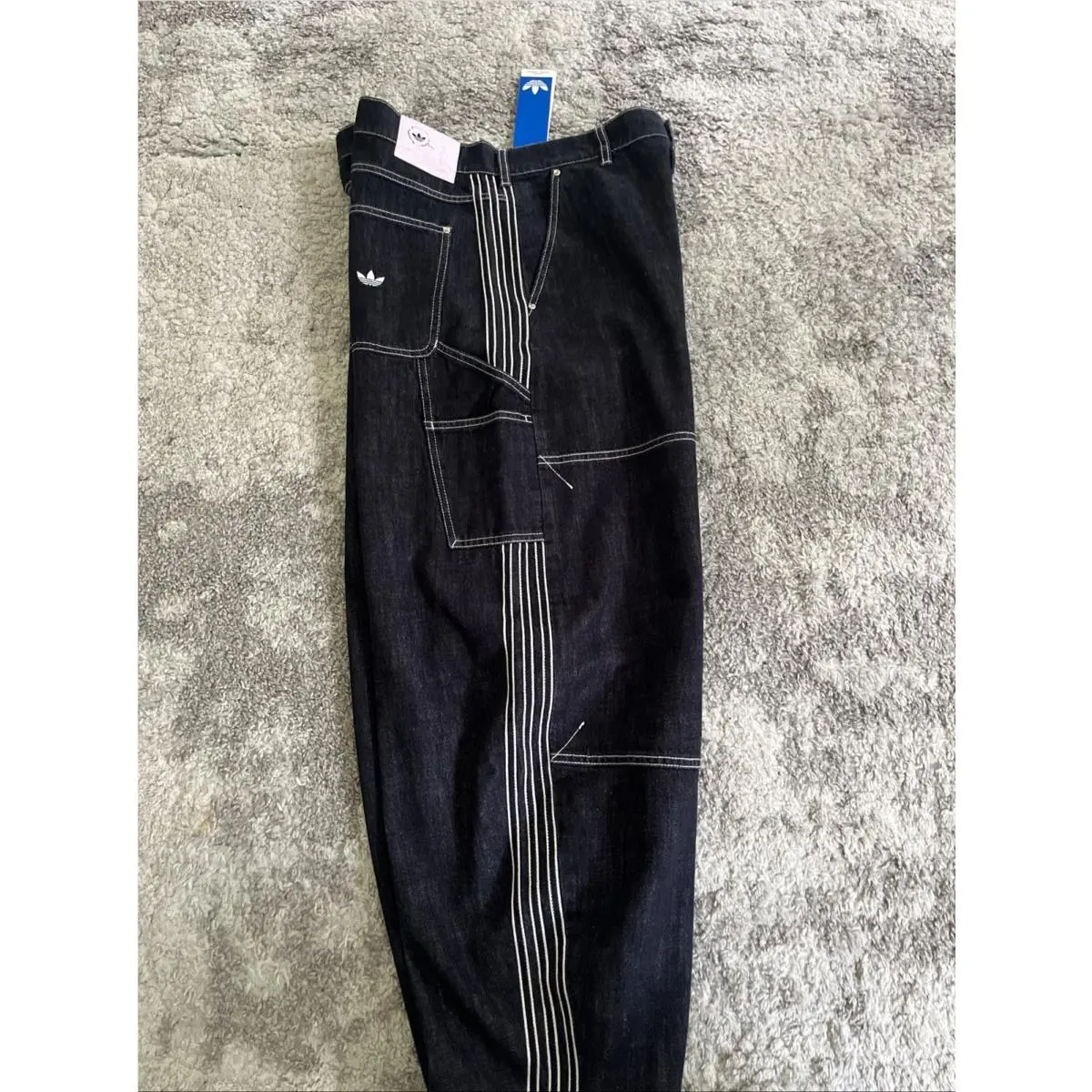 Adidas clothing - adidas Originals Denim Work Pants - KG6450 - Indigo Denim (UPC: 0198325058179) 14
