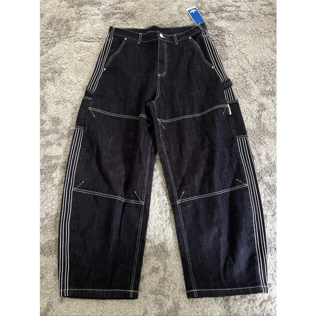 Adidas clothing - adidas Originals Denim Work Pants - KG6450 - Indigo Denim (UPC: 0198325058179) 7