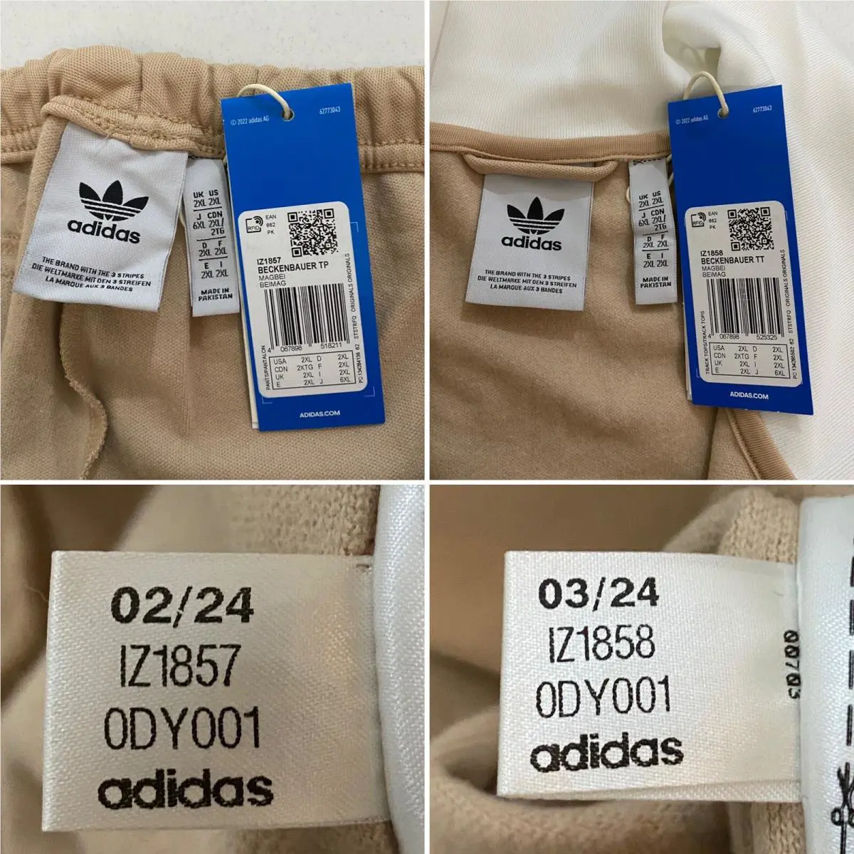 Adidas clothing - Magic Beige White 3