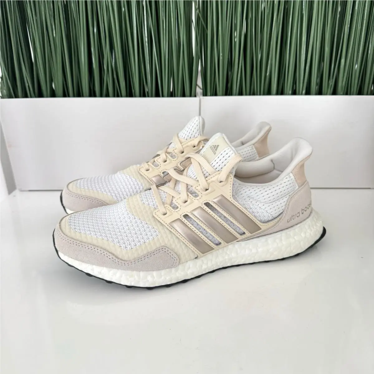 Adidas Ultraboost S L Nby White Platinum Beige Womens Shoes EG8120 Size 8