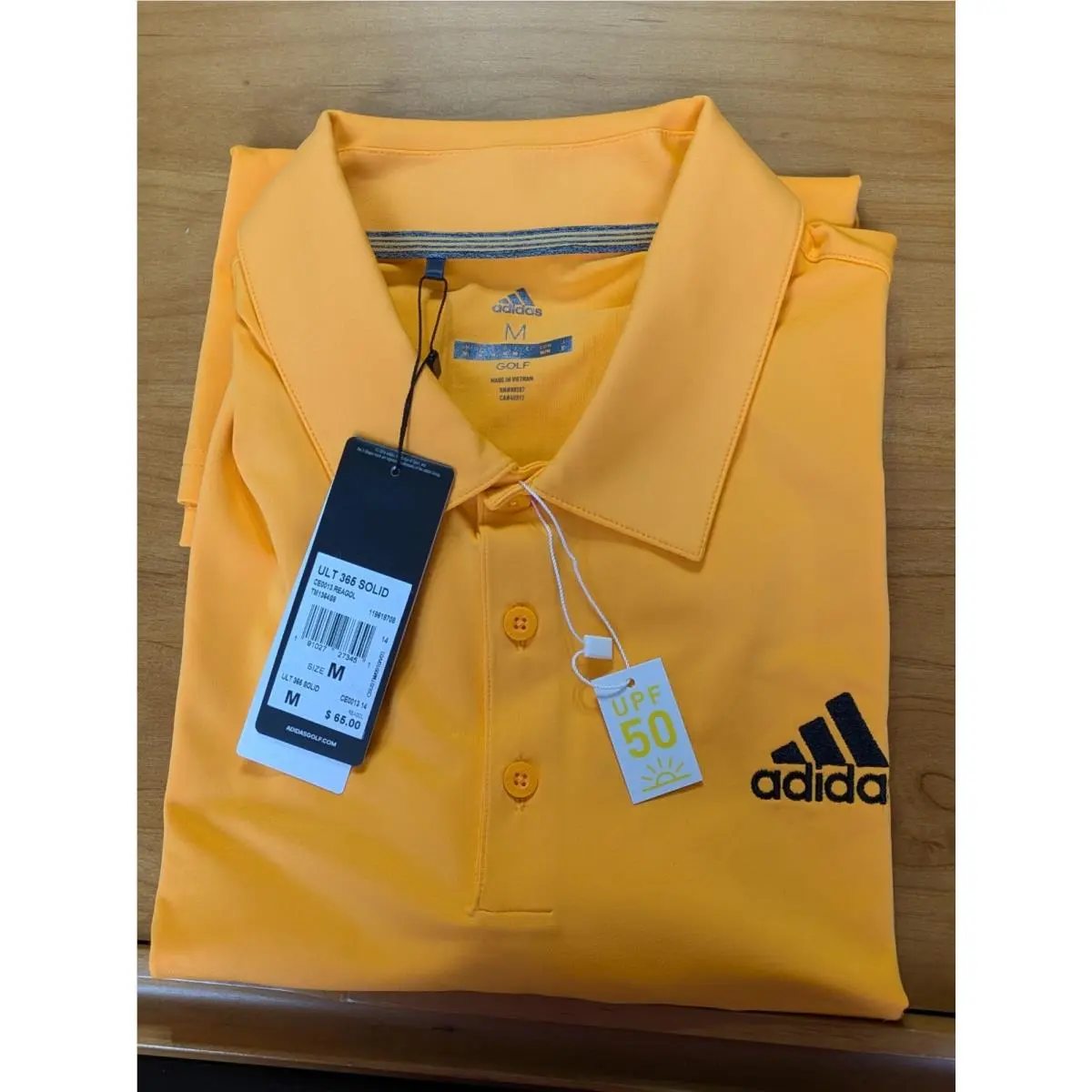 Adidas clothing - adidas Golf Polo - Golf Polo - Orange (UPC: 191027273451) 4