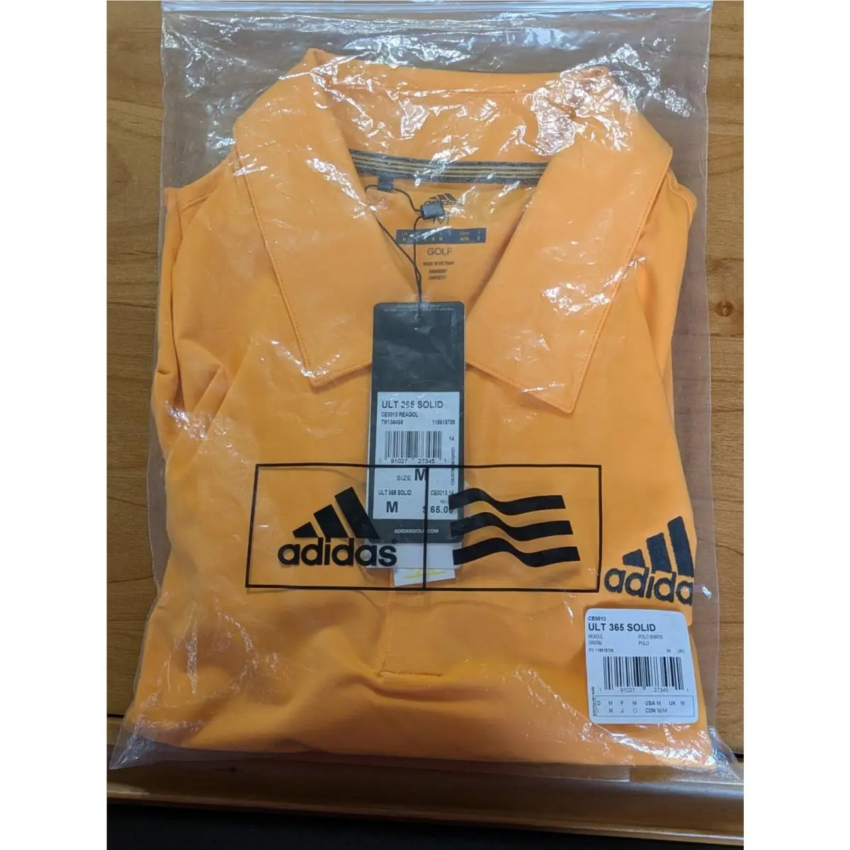 Adidas clothing - adidas Golf Polo - Golf Polo - Orange (UPC: 191027273451) 5