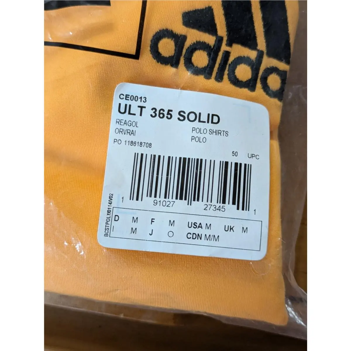 Adidas clothing - adidas Golf Polo - Golf Polo - Orange (UPC: 191027273451) 6