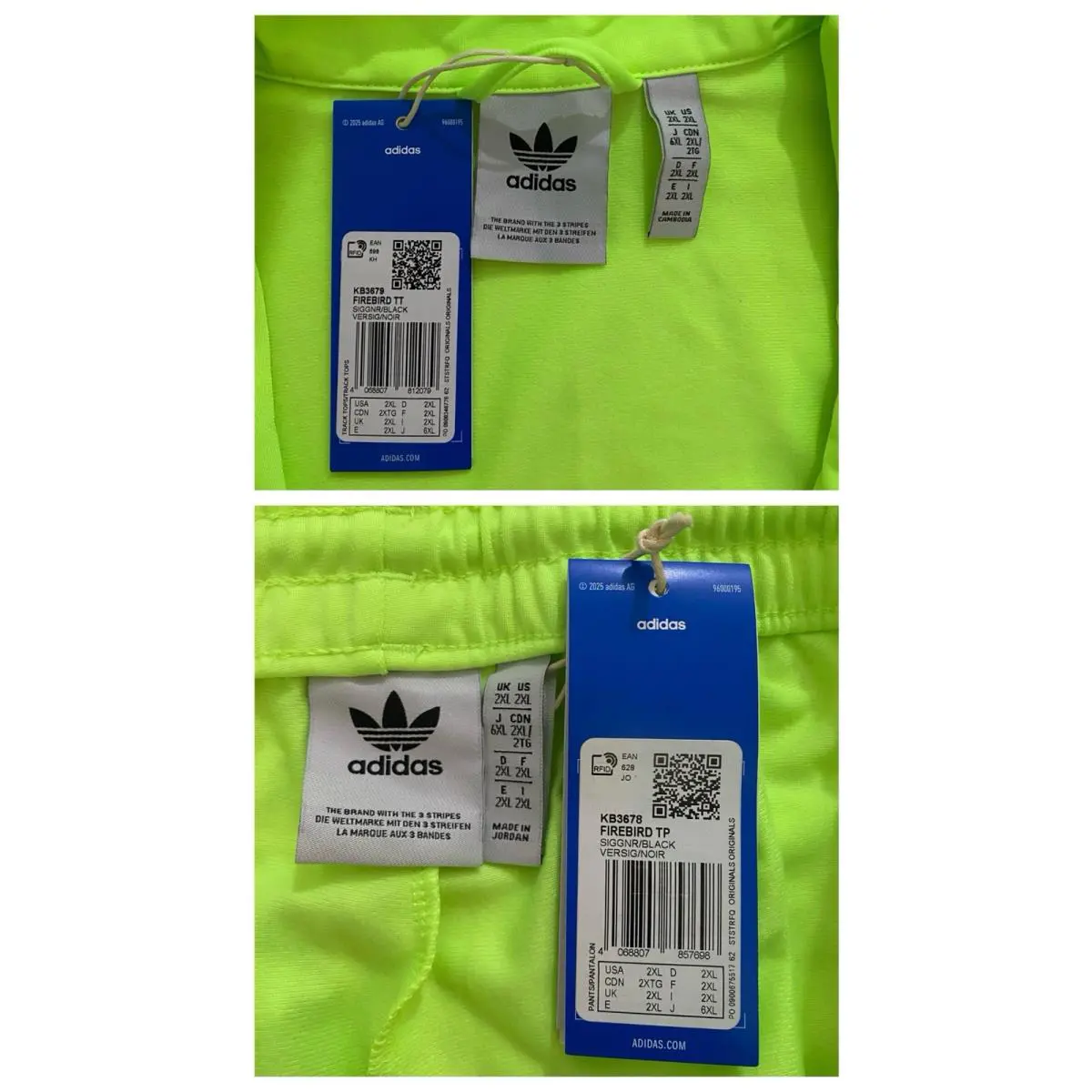 Adidas clothing - Signal Green Black 1