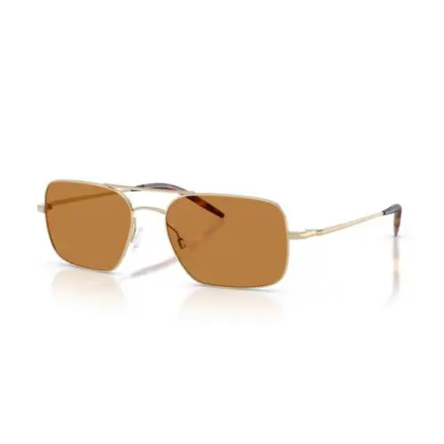 Oliver Peoples 0OV1373S - Victory ii 503553 Gold/cognac 55mm Men`s Sunglasses - Frame: Gold, Lens: Cognac