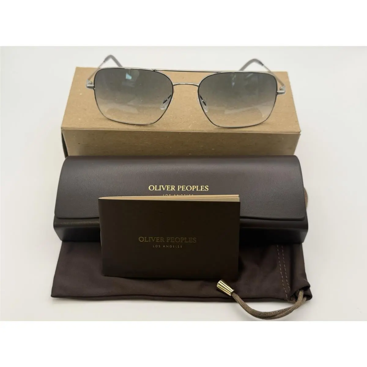 Oliver Peoples OV1373S 50367O Victory II - Silver Frame /ocean Gradient Lens