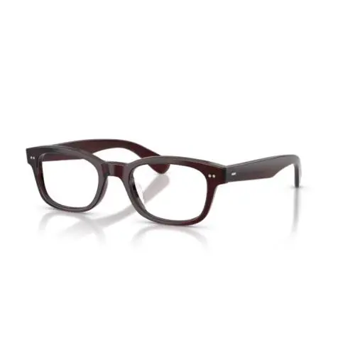 Oliver Peoples 0OV5617U Tiello 1817 Dark Sienna/clear Lens 49mm Men`s Eyeglasses