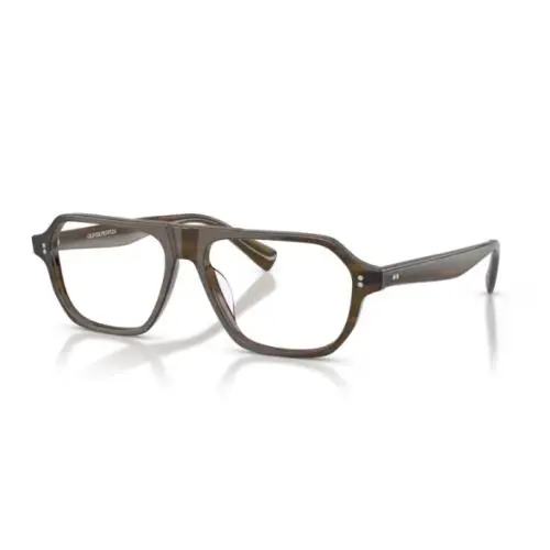 Oliver Peoples 0OV5616U Remment 1821 Olivewood/clear Lens 56mm Men`s Eyeglasses