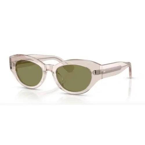 OV5615SU 18164E Lerrue Linen/green Oval Men`s Sunglasses by Oliver Peoples