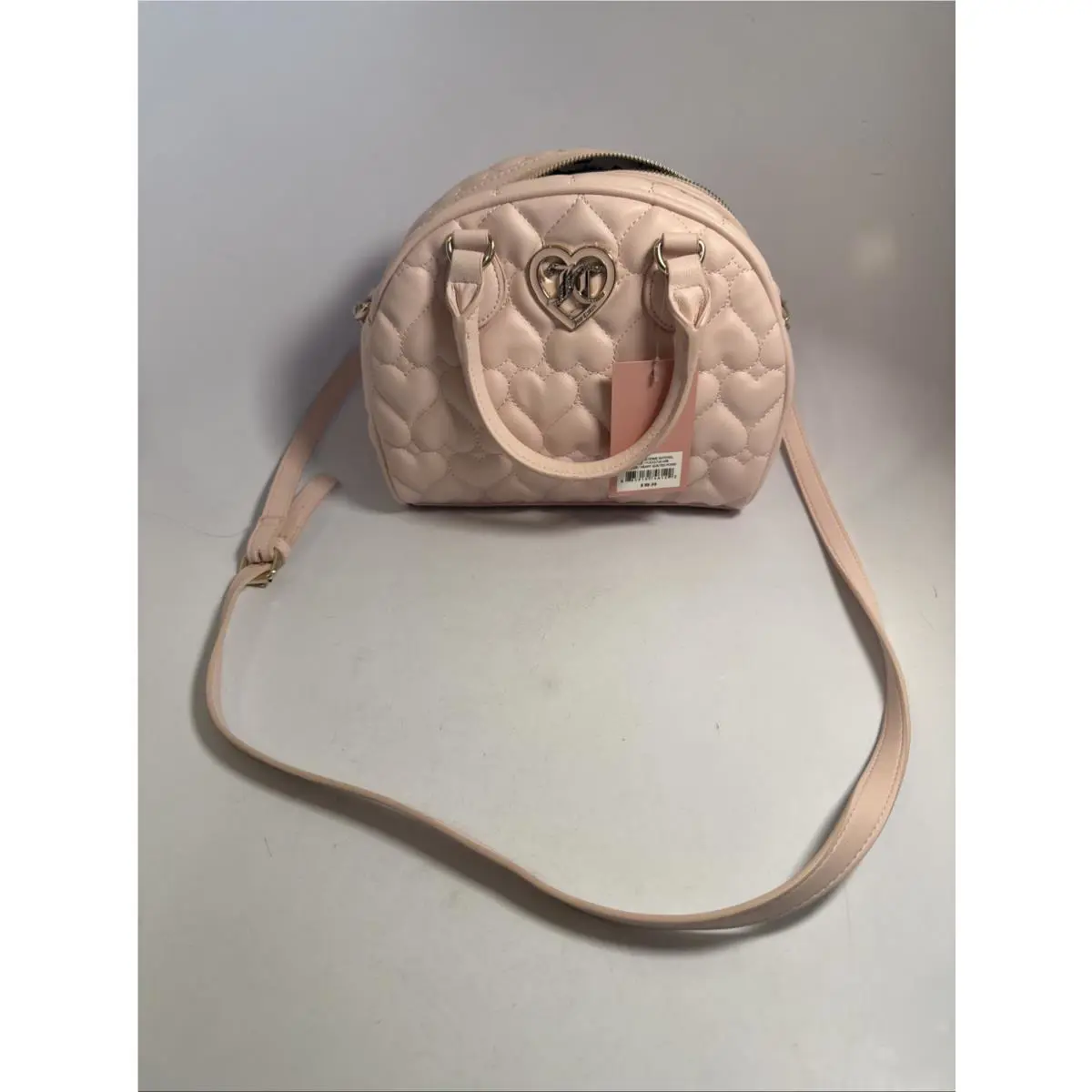Juicy Couture Flawless Dome Satchel Pink Clay Heart Med Handbag Purse