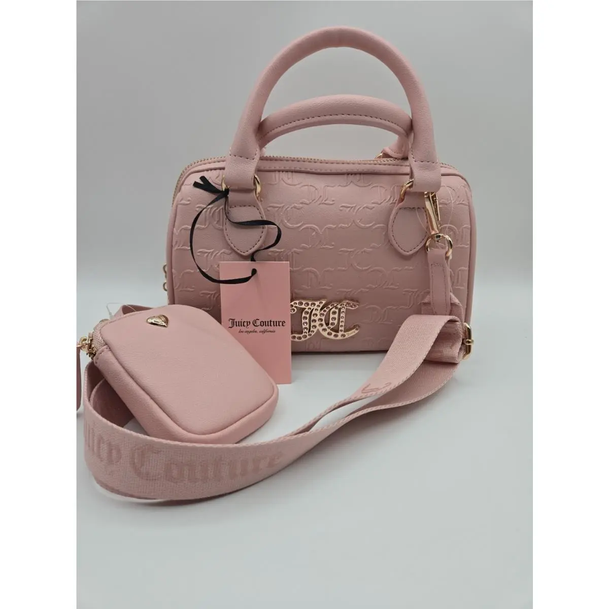 Juicy Couture Small Satchel Crossbody Bag Card Case/all About The Bling