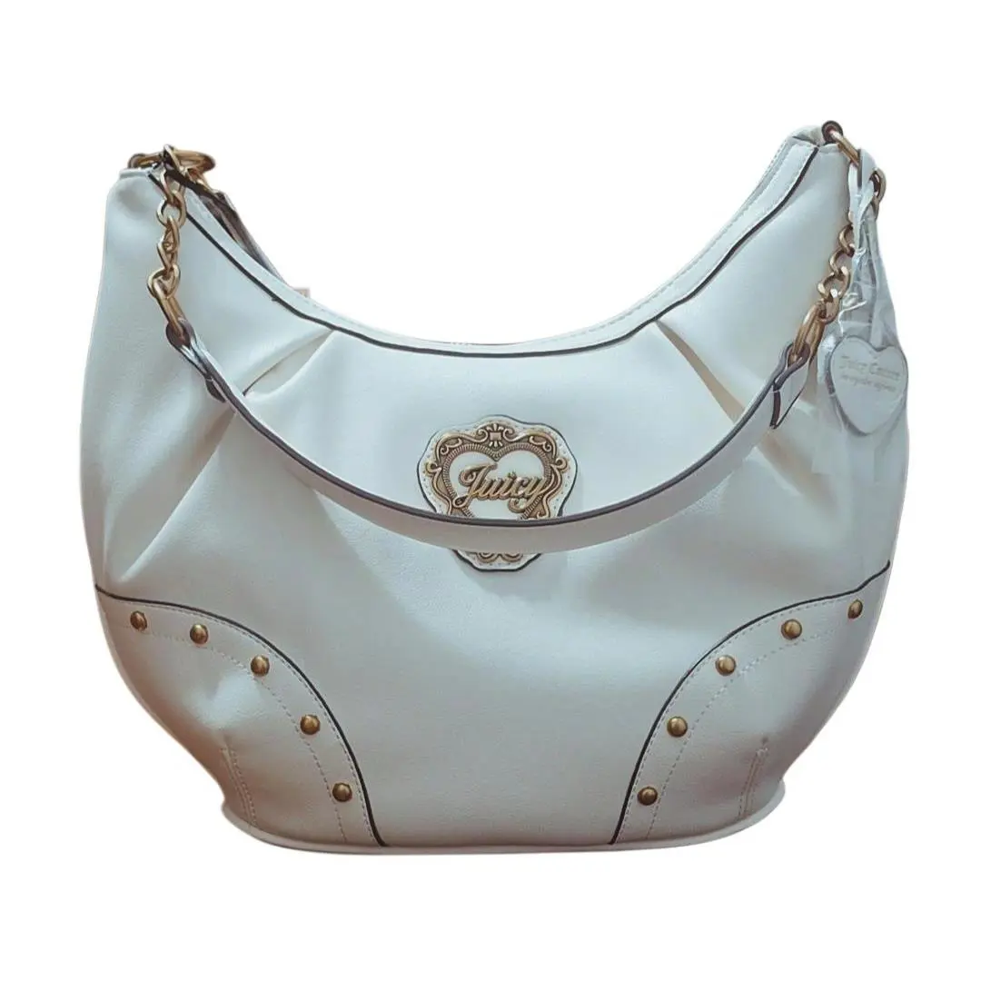 Juicy Couture In Her Juicy Era Hobo Purse - Soft White