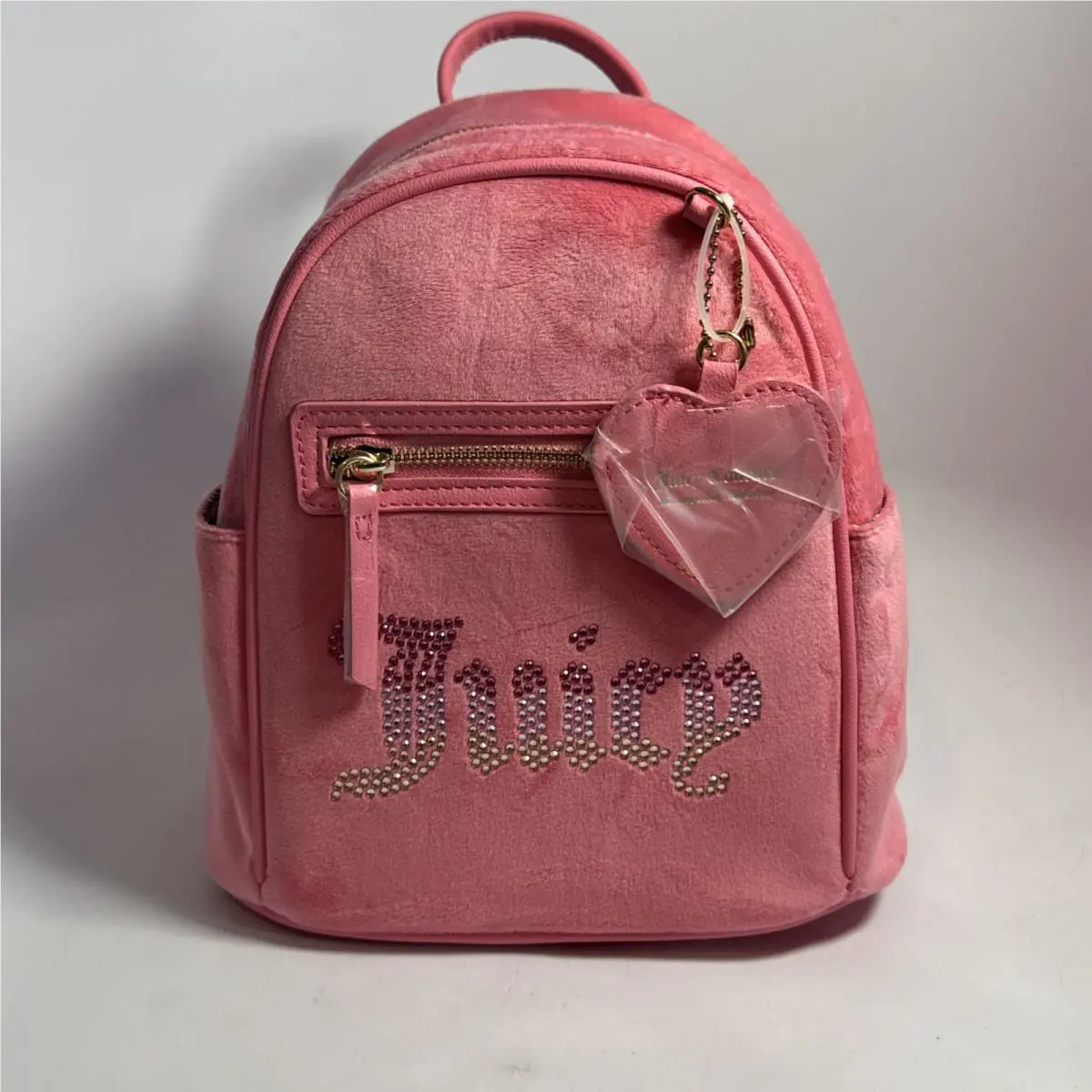 Juicy Couture Velvet 11JCCITJC-PL Pink Lemonade Small Rainbow Backpack
