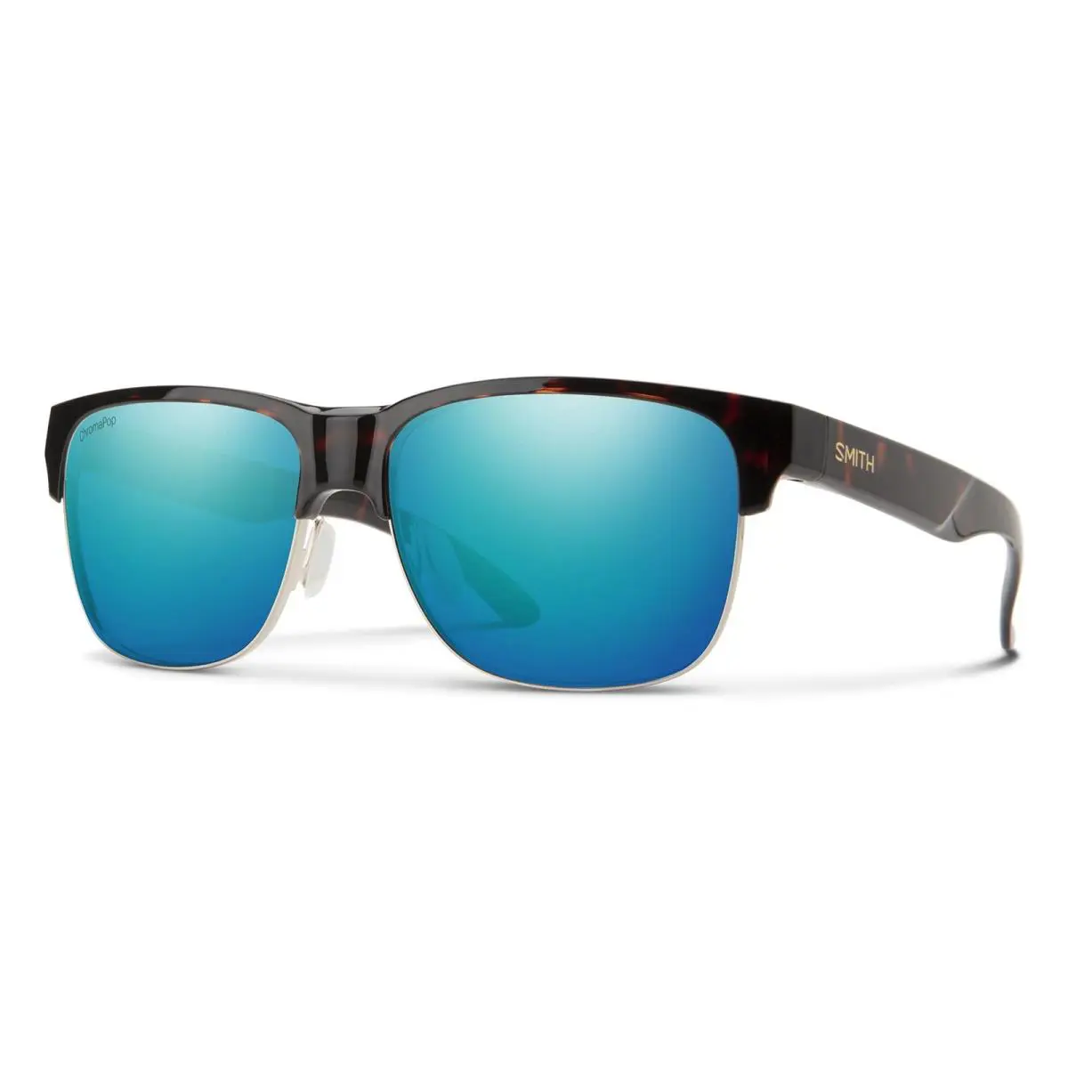Smith Lowdown Split Sunglasses Tortoise Chromapop Polarized Opal Mirror Lens