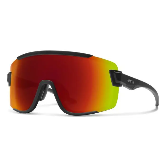 Smith Wildcat Sunglasses - Matte Black - Chromapop Red Mirror